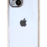 Uray store Apple iPhone 13 Kılıf Razer Lensli Silikon - Gold