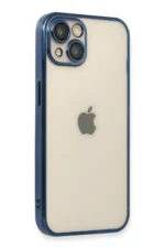 Uray store Apple iPhone 13 Kılıf Razer Lensli Silikon - Lacivert - Görsel 2