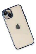 Uray store Apple iPhone 13 Kılıf Razer Lensli Silikon - Lacivert - Görsel 3