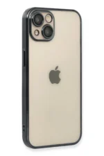 Uray store Apple iPhone 13 Kılıf Razer Lensli Silikon - Siyah - Görsel 2