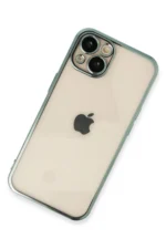 Uray store Apple iPhone 13 Kılıf Razer Lensli Silikon - Yeşil - Görsel 2