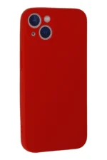 Uray store Apple iPhone 13 Mini Kılıf Nano içi Kadife Silikon - Kırmızı - Görsel 3