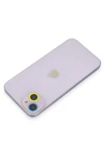 Uray store Apple iPhone 13 Mini Renkli Kamera Lens Koruma Cam - Sarı-Mavi - Görsel 2
