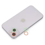 Uray store Apple iPhone 13 Mini Renkli Kamera Lens Koruma Cam - Yeşil-Pembe
