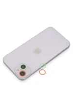 Uray store Apple iPhone 13 Mini Renkli Kamera Lens Koruma Cam - Yeşil-Pembe