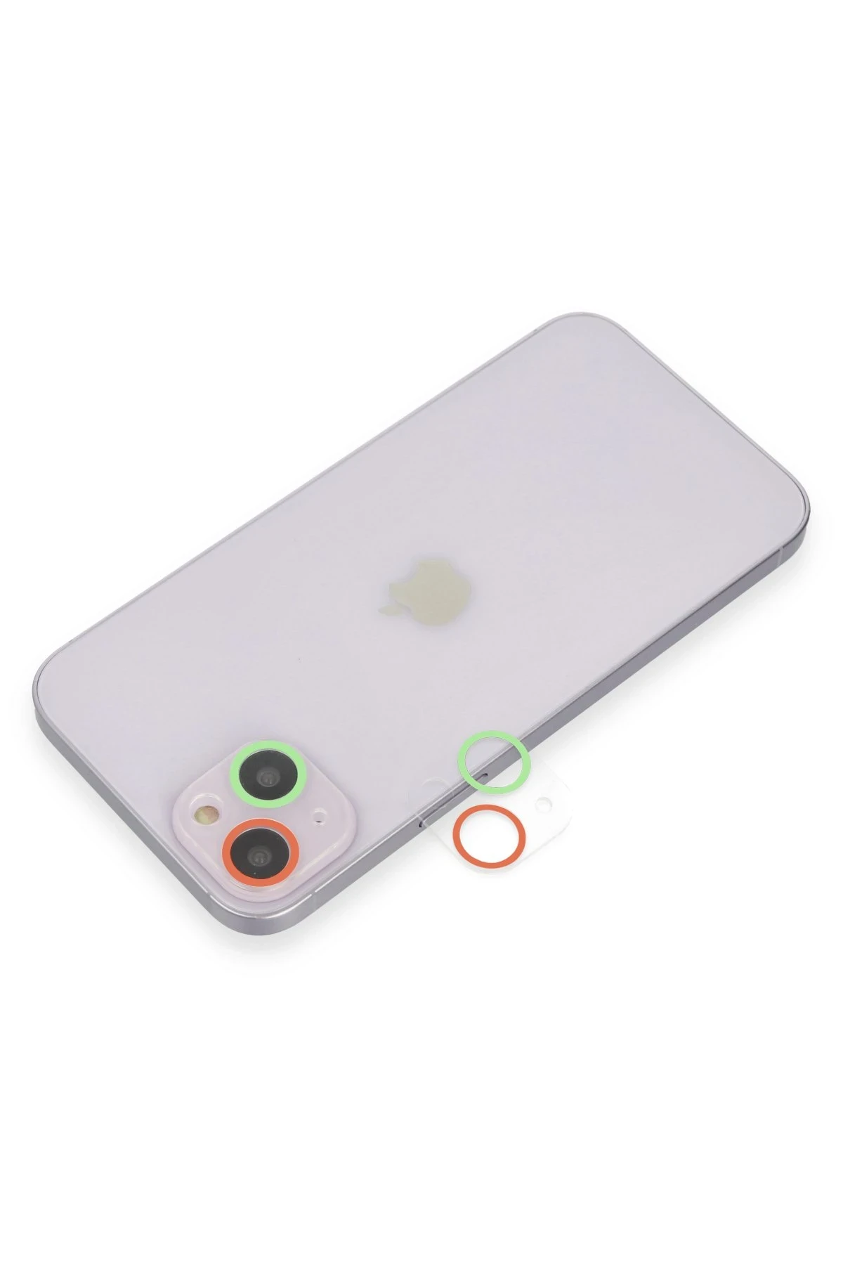 newface-iphone-13-mini-renkli-kamera-lens-koruma-cam-yesil-pembe-default Uray store Apple iPhone 13 Mini Renkli Kamera Lens Koruma Cam - Yeşil-Pembe - Görsel 1