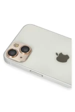 Uray store Apple iPhone 13 Pers Alüminyum Kamera Lens - Gold - Görsel 3