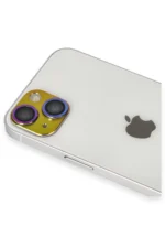 Uray store Apple iPhone 13 Pers Alüminyum Kamera Lens - Rainbow - Görsel 3