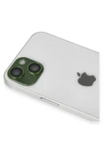 Uray store Apple iPhone 13 Pers Alüminyum Kamera Lens - Yeşil - Görsel 3