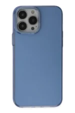 Uray store Apple iPhone 13 Pro Kılıf Anka PC Sert Metal Kapak - Mavi