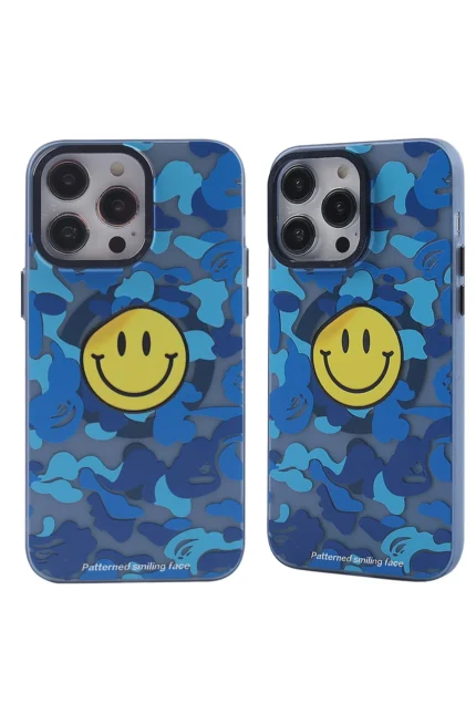 Uray store Apple iPhone 13 Pro Kılıf Apollo Magneticsafe Desenli Kapak - Apollo Mavi - 1