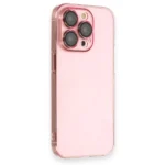 Uray store Apple iPhone 13 Pro Kılıf Armada Lensli Kapak - Rose Gold