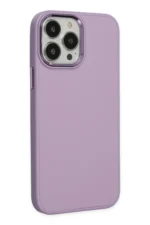 Uray store Apple iPhone 13 Pro Kılıf Asya Deri Silikon - Lila - Görsel 2