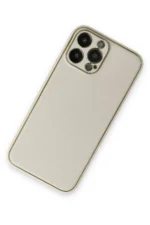 Uray store Apple iPhone 13 Pro Kılıf Coco Deri Silikon Kapak - Beyaz - Görsel 3