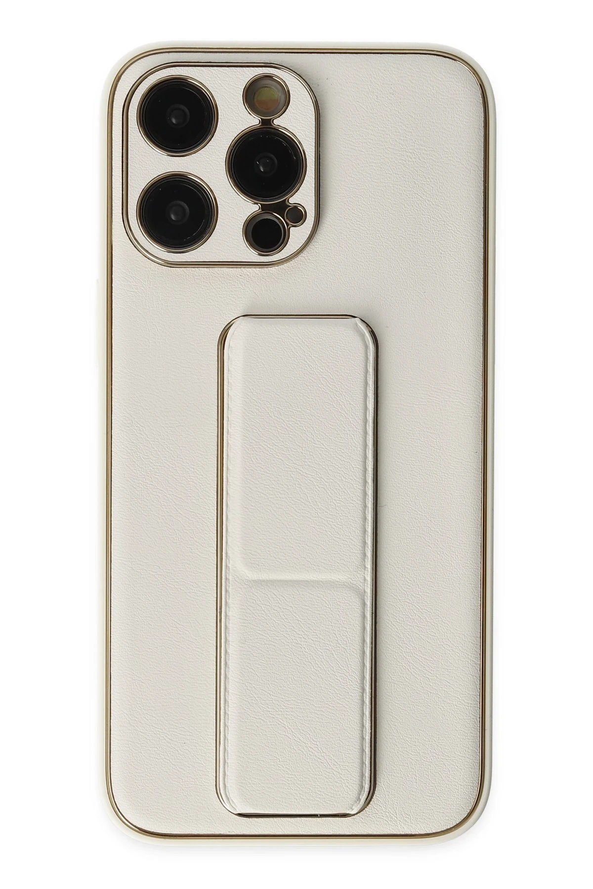 newface-iphone-13-pro-kilif-coco-deri-standli-kapak-beyaz-default Uray store Apple iPhone 13 Pro Kılıf Coco Deri Standlı Kapak - Beyaz - Görsel 1