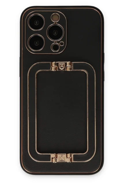 Uray store Apple iPhone 13 Pro Kılıf Coco Elit Kapak - Siyah