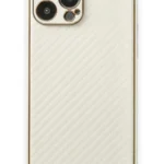 Uray store Apple iPhone 13 Pro Kılıf Coco Karbon Silikon - Beyaz