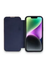Uray store Apple iPhone 13 Pro Kılıf Dolpin Kapaklı - Lacivert