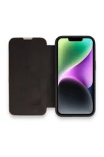Uray store Apple iPhone 13 Pro Kılıf Dolpin Kapaklı - Siyah