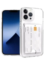 Uray store Apple iPhone 13 Pro Kılıf Kart Şeffaf Silikon - Şeffaf - Görsel 2