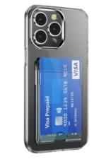 Uray store Apple iPhone 13 Pro Kılıf Kart Şeffaf Silikon - Şeffaf