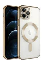 Uray store Apple iPhone 13 Pro Kılıf Kross Magneticsafe Kapak - Gold