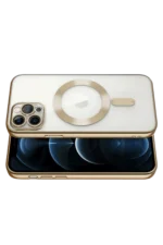 Uray store Apple iPhone 13 Pro Kılıf Kross Magneticsafe Kapak - Gold - Görsel 3