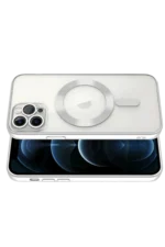 Uray store Apple iPhone 13 Pro Kılıf Kross Magneticsafe Kapak - Gümüş - Görsel 3