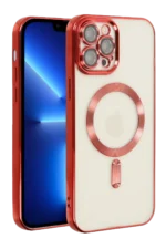 Uray store Apple iPhone 13 Pro Kılıf Kross Magneticsafe Kapak - Kırmızı