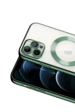 Uray store Apple iPhone 13 Pro Kılıf Kross Magneticsafe Kapak - Koyu Yeşil - Görsel 2