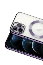 Uray store Apple iPhone 13 Pro Kılıf Kross Magneticsafe Kapak - Mor - Görsel 2