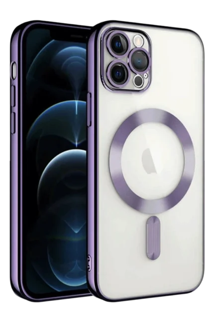 Uray store Apple iPhone 13 Pro Kılıf Kross Magneticsafe Kapak - Mor