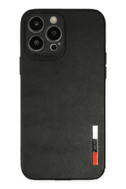 Uray store Apple iPhone 13 Pro Kılıf Loop Deri Silikon - Siyah