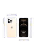 Uray store Apple iPhone 13 Pro Kılıf Miami Şeffaf Silikon - Lila - Görsel 2