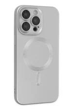 Uray store Apple iPhone 13 Pro Kılıf Moshi Lens Magneticsafe Silikon - Gümüş - Görsel 2