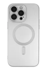 Uray store Apple iPhone 13 Pro Kılıf Moshi Lens Magneticsafe Silikon - Gümüş