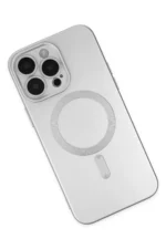 Uray store Apple iPhone 13 Pro Kılıf Moshi Lens Magneticsafe Silikon - Gümüş - Görsel 3