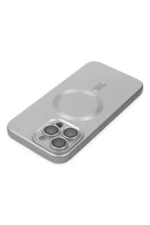Uray store Apple iPhone 13 Pro Kılıf Moshi Lens Magneticsafe Silikon - Gümüş - Görsel 5