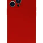Uray store Apple iPhone 13 Pro Kılıf Nano içi Kadife Silikon - Kırmızı