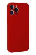 Uray store Apple iPhone 13 Pro Kılıf Nano içi Kadife Silikon - Kırmızı - Görsel 3