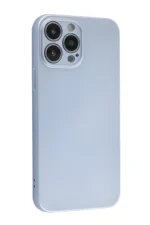 Uray store Apple iPhone 13 Pro Kılıf Nano içi Kadife Silikon - Sky Blue - Görsel 2