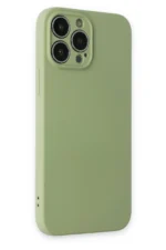 Uray store Apple iPhone 13 Pro Kılıf Nano içi Kadife Silikon - Yeşil - Görsel 2