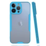 Uray store Apple iPhone 13 Pro Kılıf Platin Silikon - Mavi