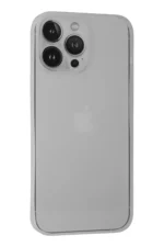 Uray store Apple iPhone 13 Pro Kılıf PP Ultra İnce Kapak - Beyaz - Görsel 3