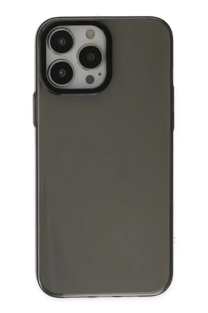 Uray store Apple iPhone 13 Pro Max Kılıf Anka PC Sert Metal Kapak - Siyah