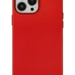 Uray store Apple iPhone 13 Pro Max Kılıf Asya Deri Silikon - Kırmızı