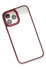 Uray store Apple iPhone 13 Pro Max Kılıf Dora Kapak - Kırmızı - Görsel 3