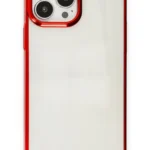 Uray store Apple iPhone 13 Pro Max Kılıf Element Silikon - Kırmızı