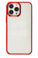 Uray store Apple iPhone 13 Pro Max Kılıf Element Silikon - Kırmızı