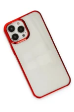 Uray store Apple iPhone 13 Pro Max Kılıf Element Silikon - Kırmızı - Görsel 3